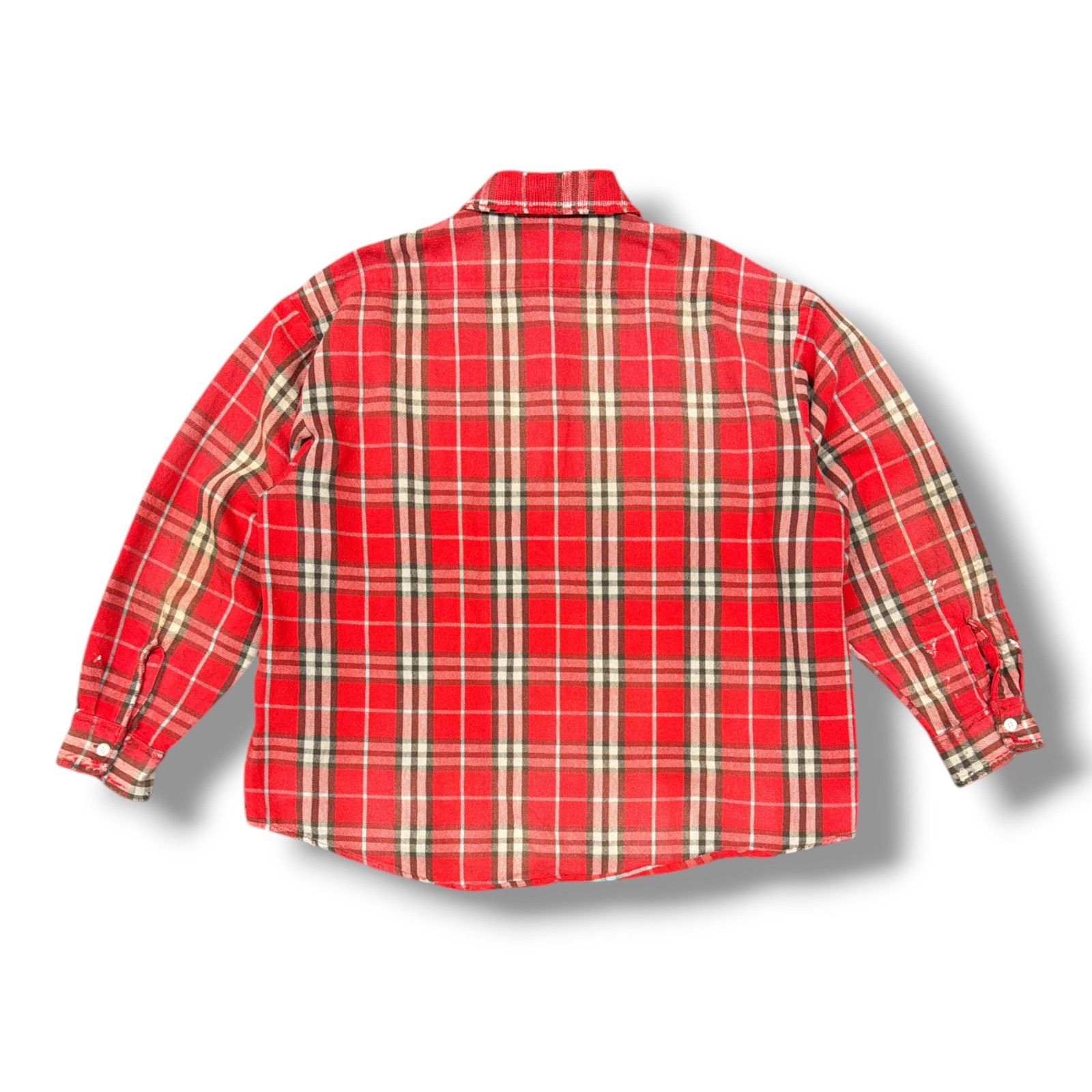 SAINT MICHAEL 25SS FLANNEL SHIRT フランネルシャツ チェックシャツ セントマイケル SM-HR8-0000-042 L 2174M4