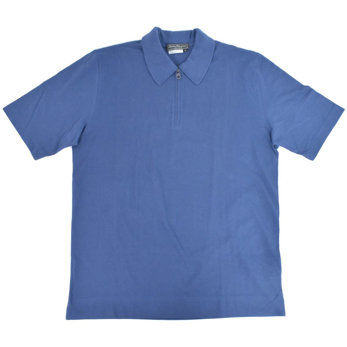 サルヴァトーレ フェラガモ Salvatore Ferragamo ガンチーニ ポロシャツ 半袖 トップス M コットン ブルー メンズ 衣類 洋服 フォロー割