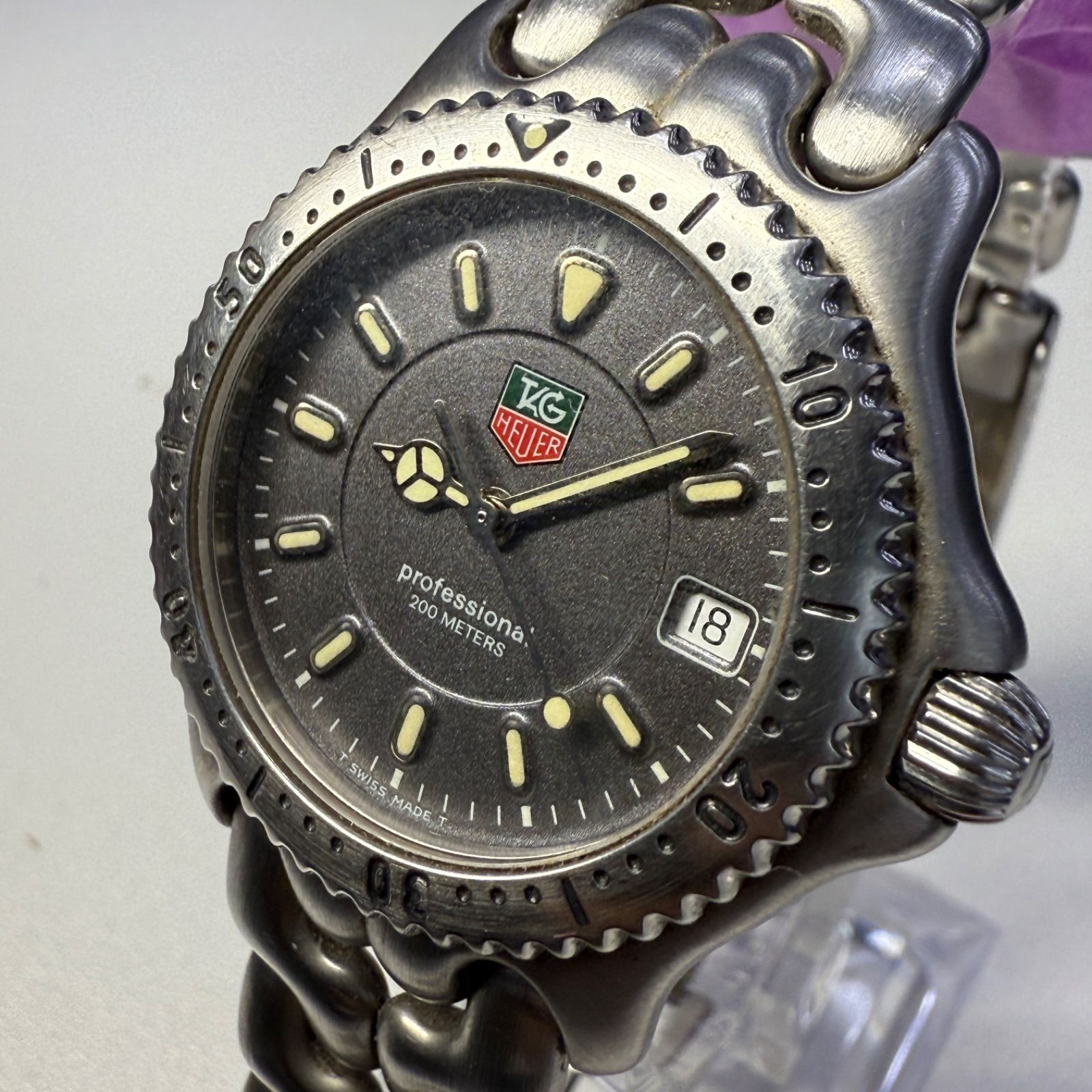 タグホイヤー WG1213-K0 プロフェッショナル 200m TAG Heuer professional デイト レディース