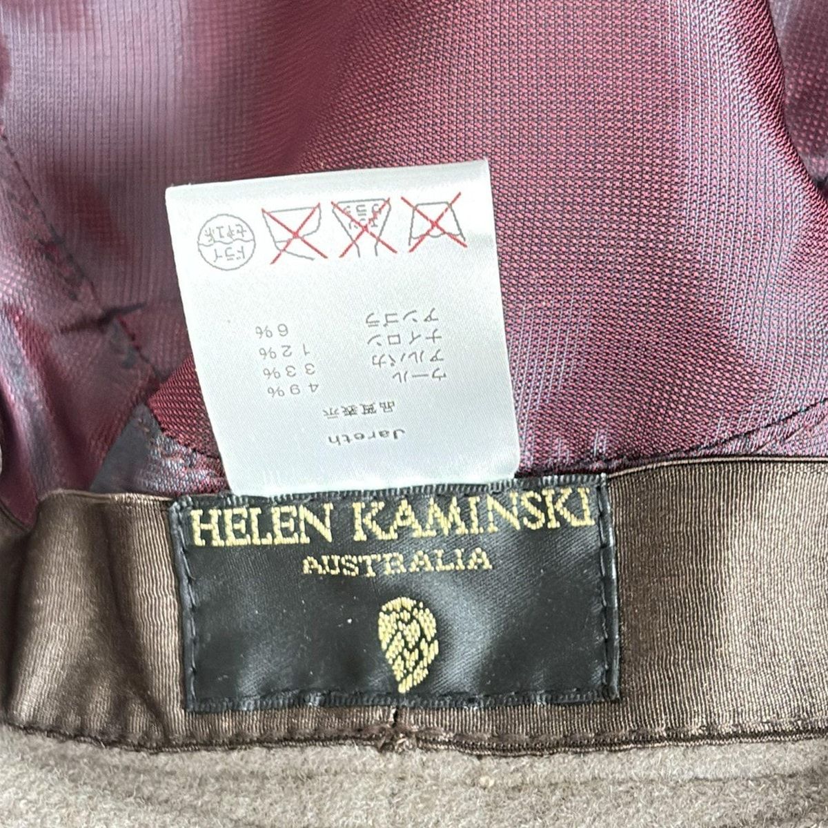 グレーベージュ ベレー帽