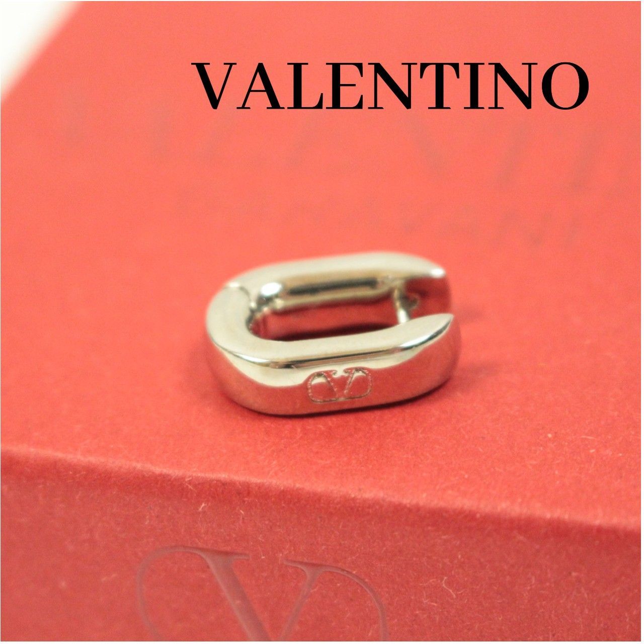 VALENTINO Vロゴ シングルピアス フープタイプ