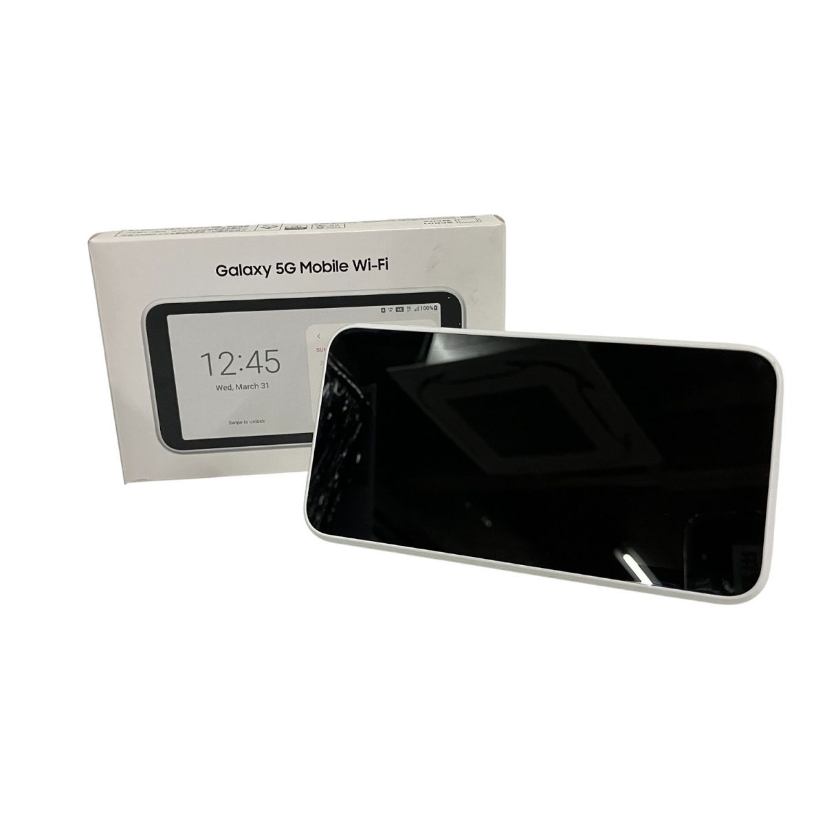 Samsung Galaxy SCR01 5G Mobile Wi-Fi ホワイト ネットワーク機器 ギャラクシー B10564356