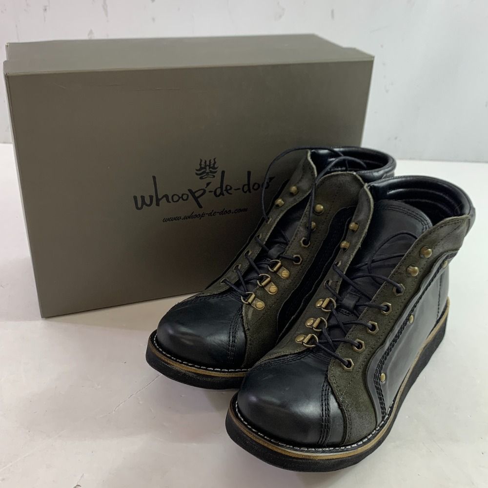 04w5214 whoop-de-doo フープディドゥ ワークブーツ 339702 モンキーブーツ メンズ 42サイズ ブラック 八王子店