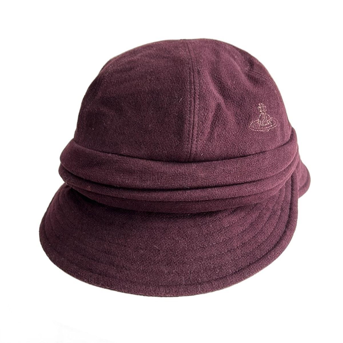 VivienneWestwood ACCESSORIES ヴィヴィアンウエストウッド ズ ハット - ボルドー コットン