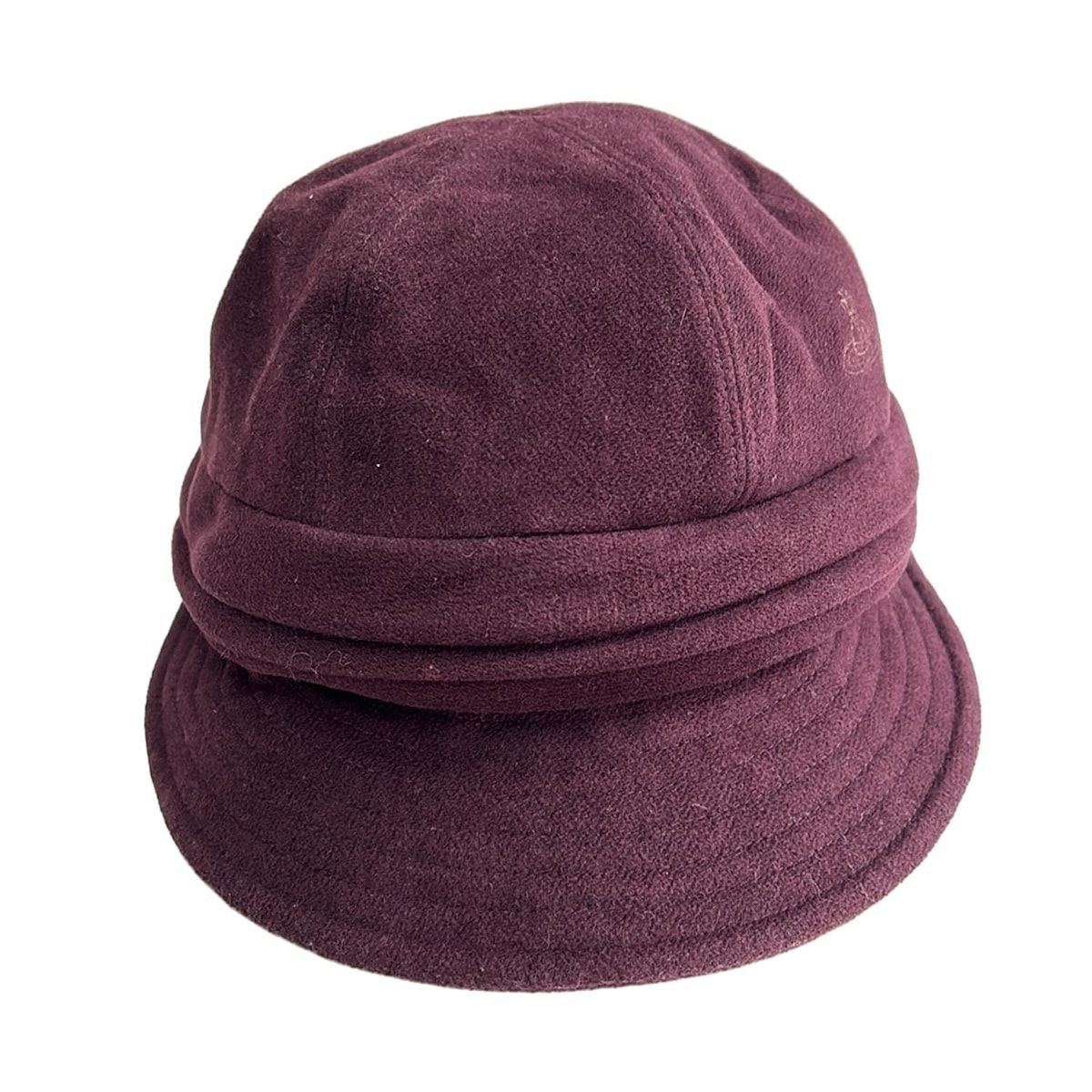 VivienneWestwood ACCESSORIES ヴィヴィアンウエストウッド ズ ハット - ボルドー コットン