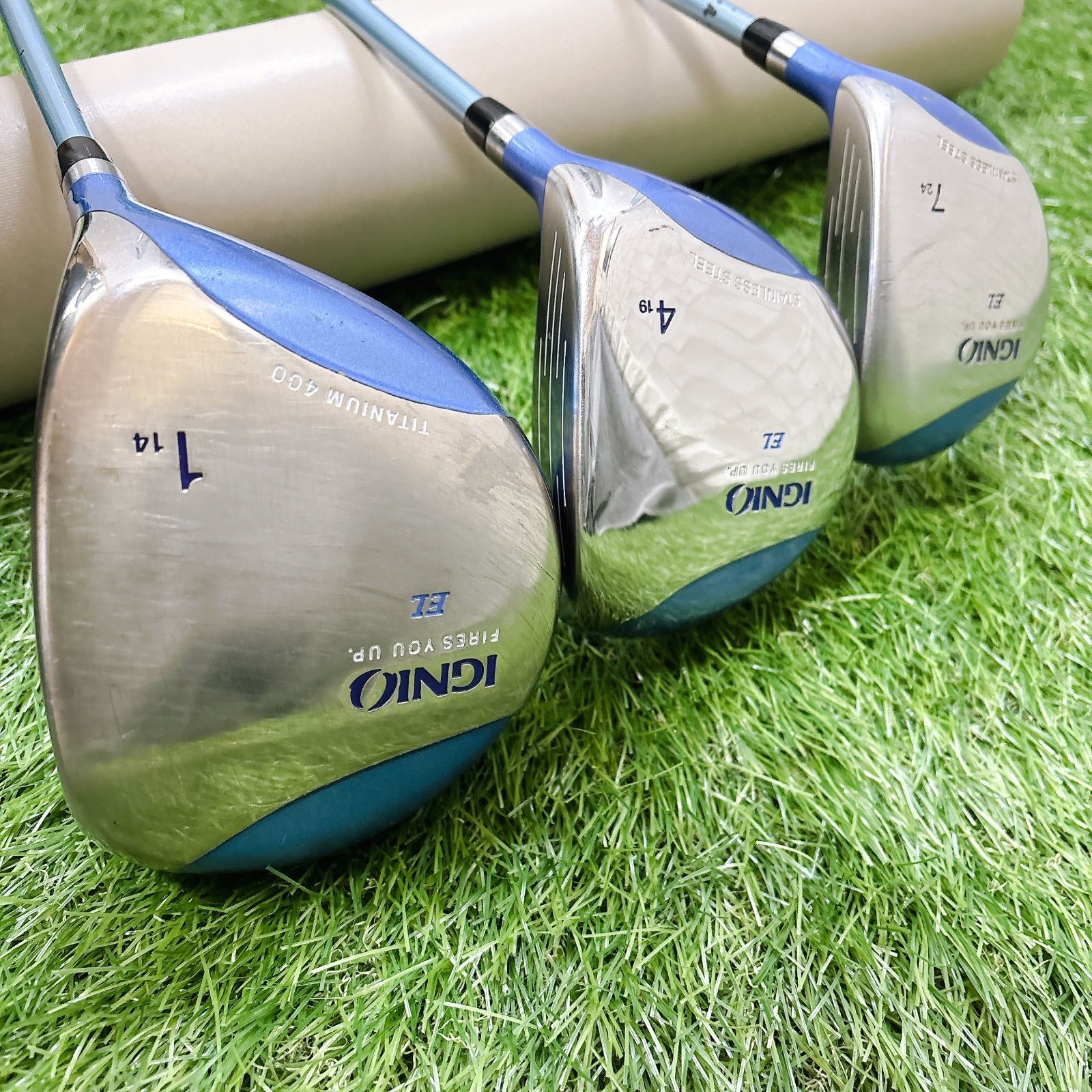 イグニオ レディースゴルフ 8本 ニューバランス キャディバッグ付き L 右利き イグニオ レディースゴルフ 8本 ニューバランス キャディバッグ付き