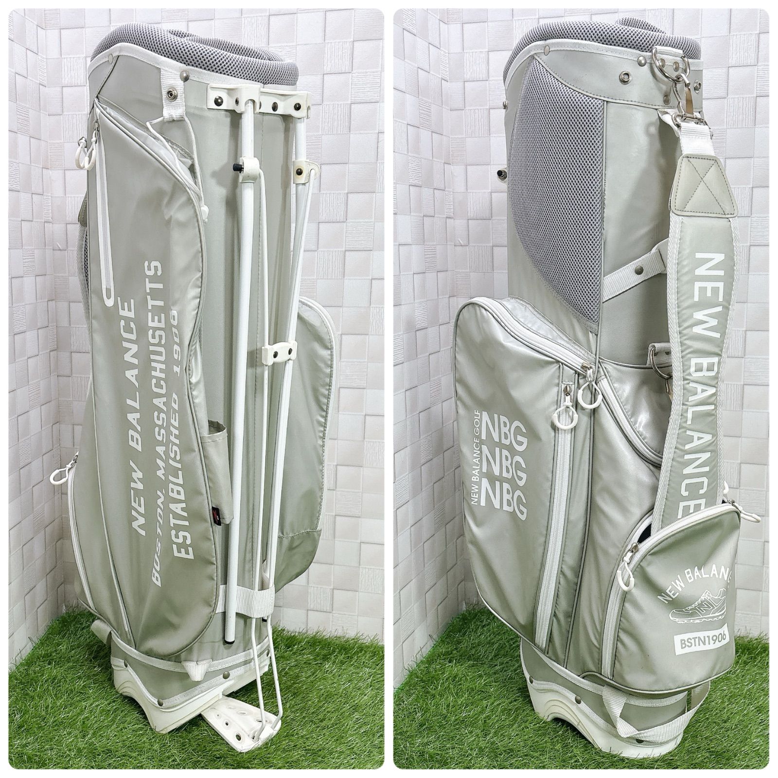 イグニオ レディースゴルフ 8本 ニューバランス キャディバッグ付き