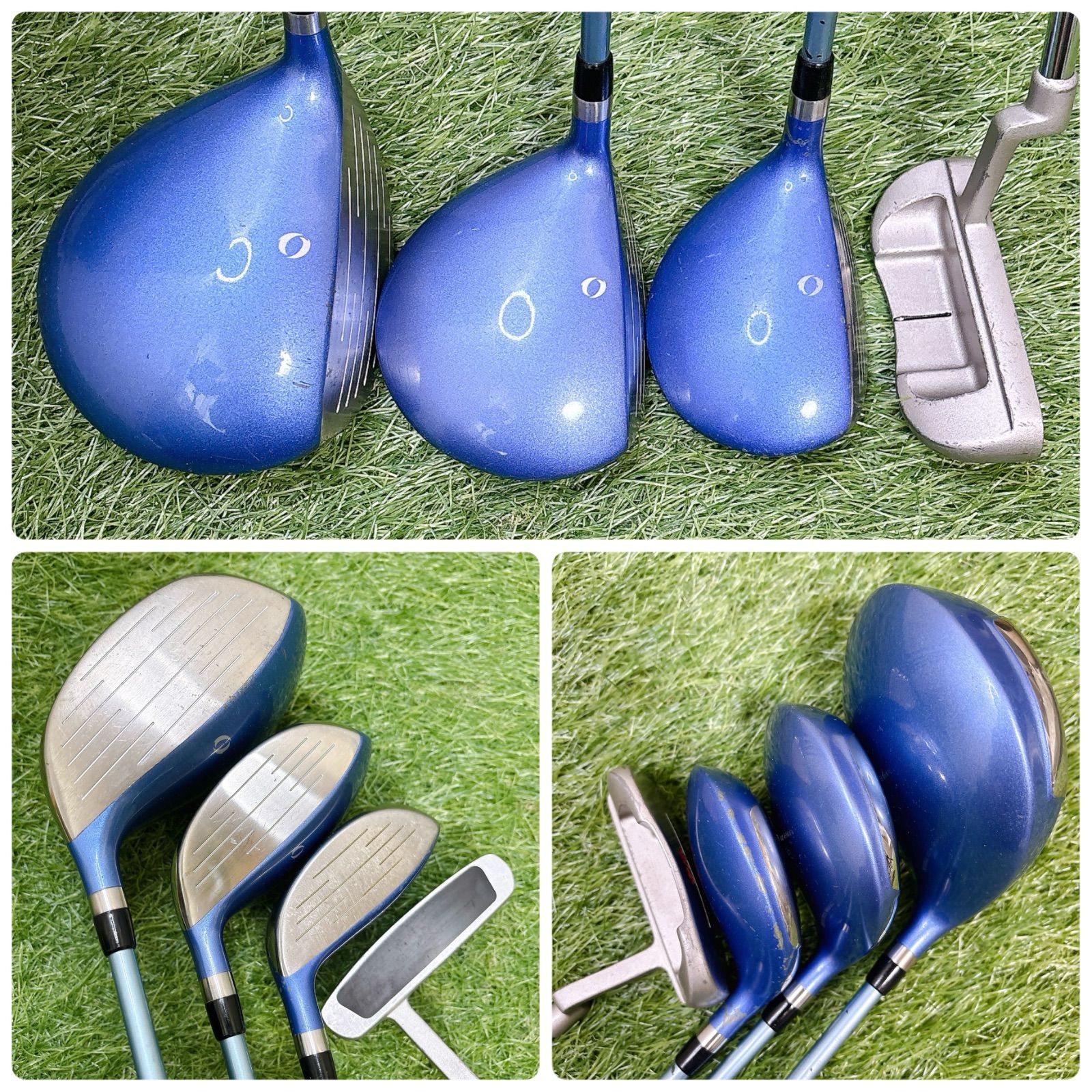 イグニオ レディースゴルフ 8本 ニューバランス キャディバッグ付き