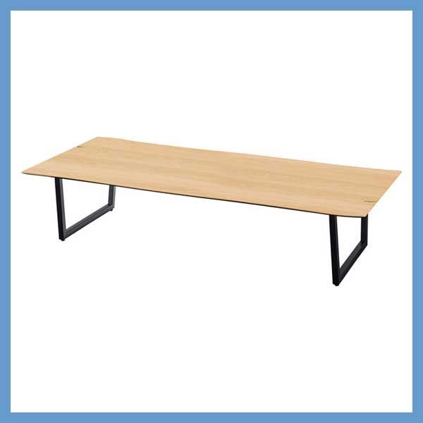 天然木化粧繊維板の座卓 センターテーブル 約W180×D80×H36cm No.94 オーク