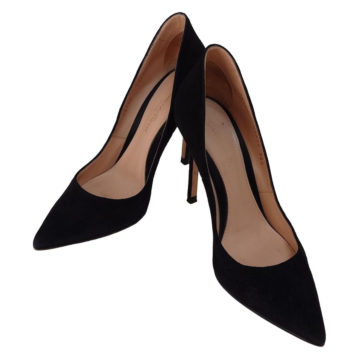 Gianvito Rossi ジャンヴィト ロッシ パンプス 36 1 2 レディース - 黒 アウトソール張替済