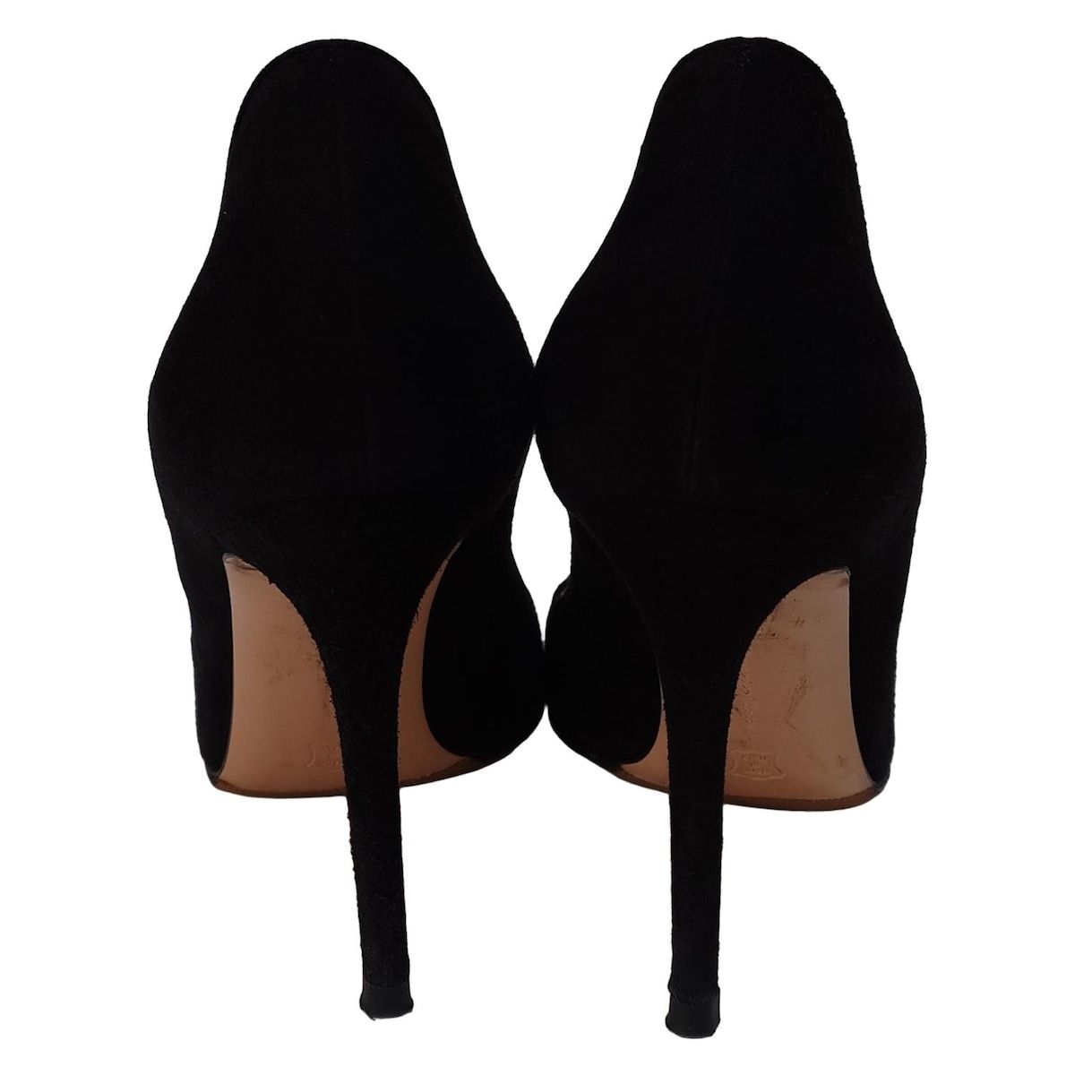  Gianvito Rossi ジャンヴィト ロッシ パンプス 36 1 2 レディース - 黒 アウトソール張替済 ハイヒール パンプス パンプス