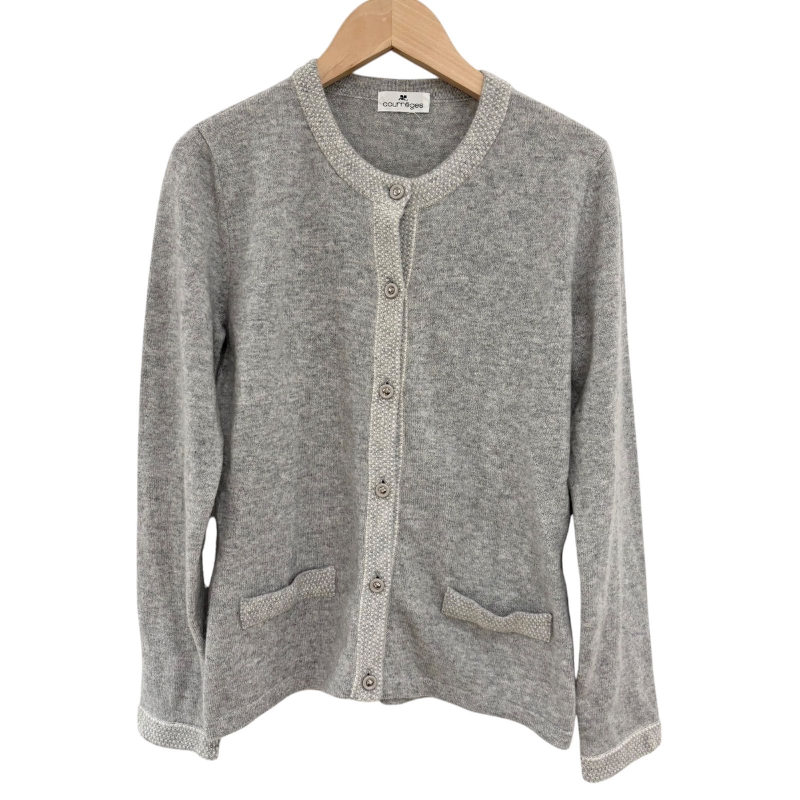 美品 Courrèges クレージュ サマーニット アンサンブル カーディガン 美品 Courrèges クレージュ サマーニット アンサンブル カーディガン