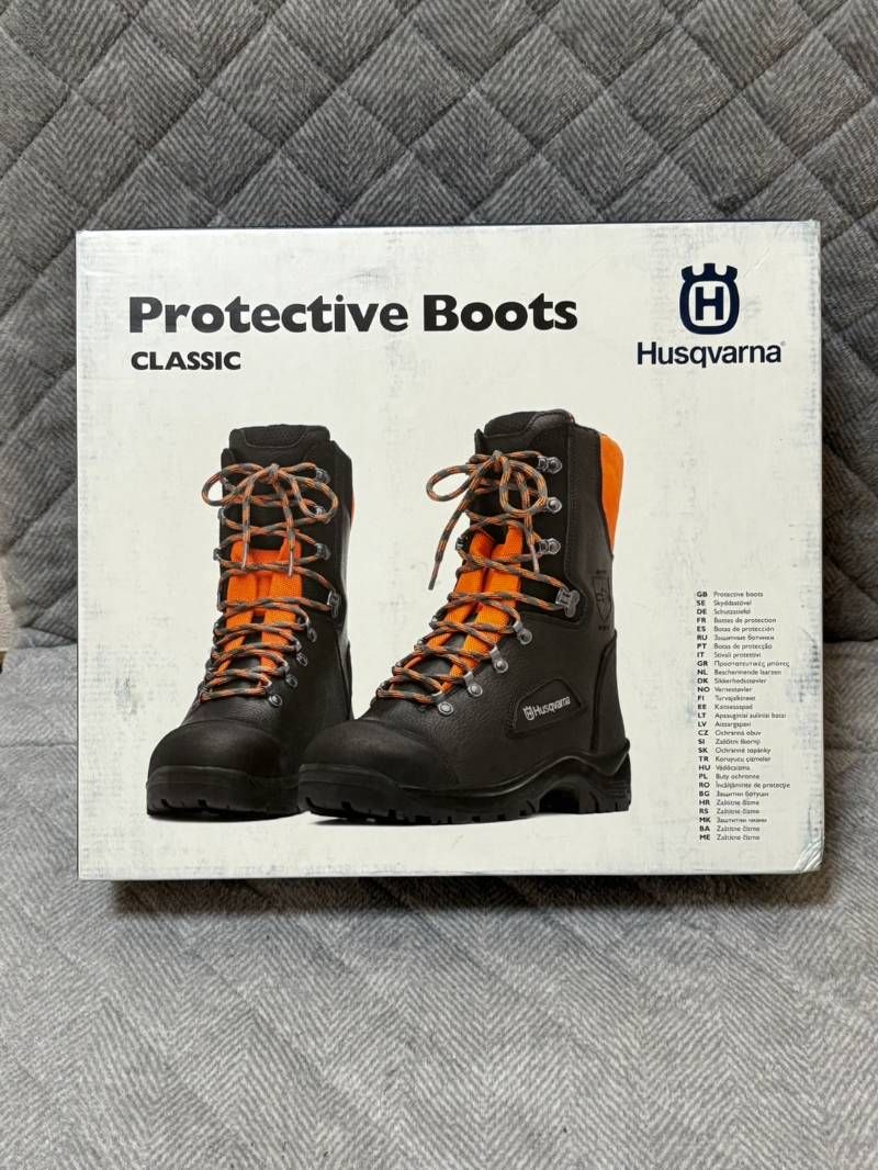 ! ハスクバーナ プロテクティブ レザーブーツ クラシック 安全靴 EU44