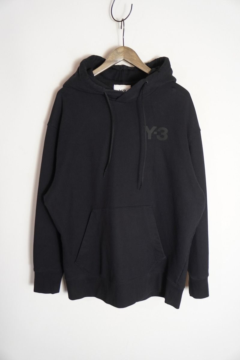 22AW Y-3 ワイスリー Yohji Yamamoto ヨウジヤマモト CLASSIC CHEST LOGO HOODIE スウェット パーカー GV4198 サイズM 黒1027P