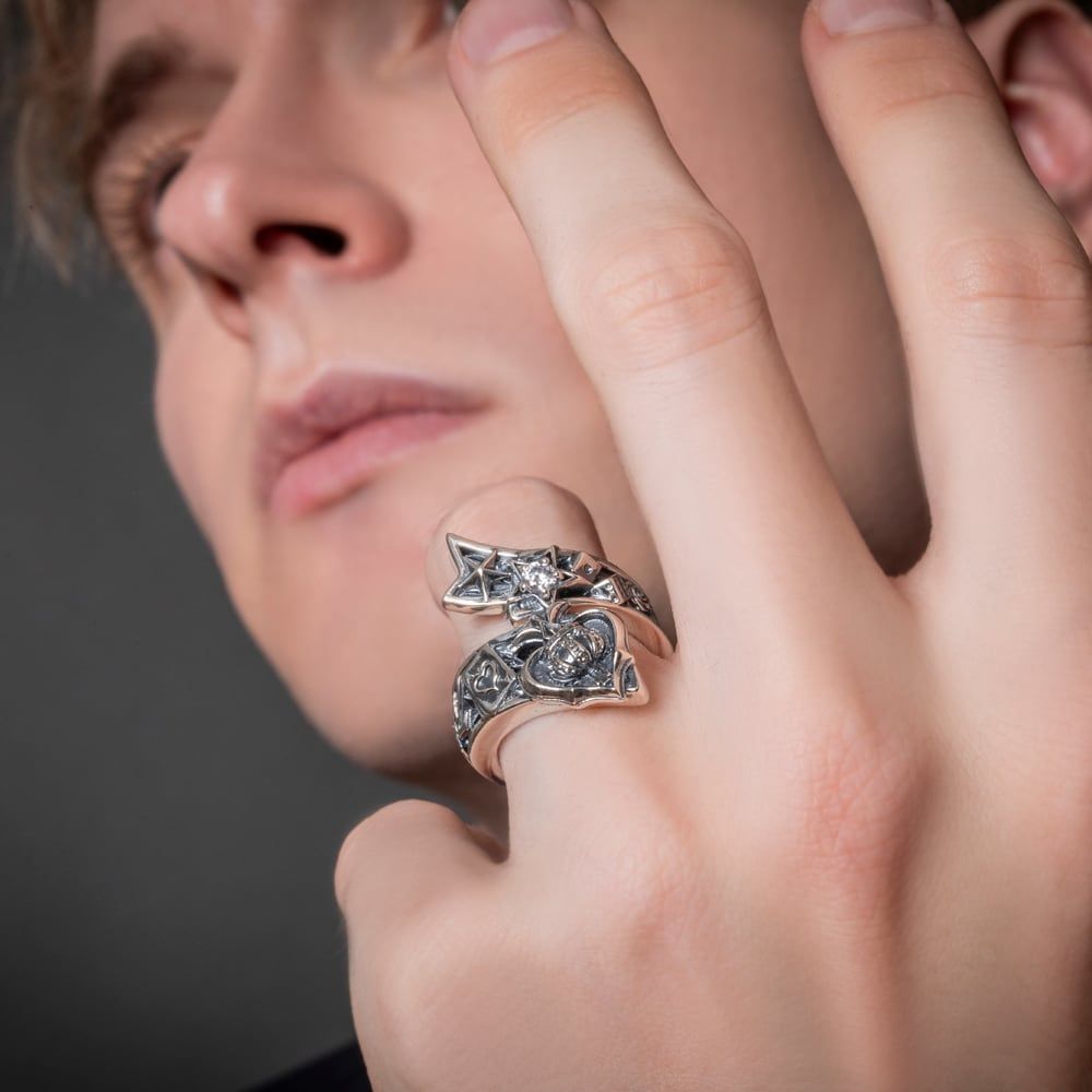 スペードリング アルテミスキングス シルバー ジュエリーブランド NEXPOTALLINN_EU