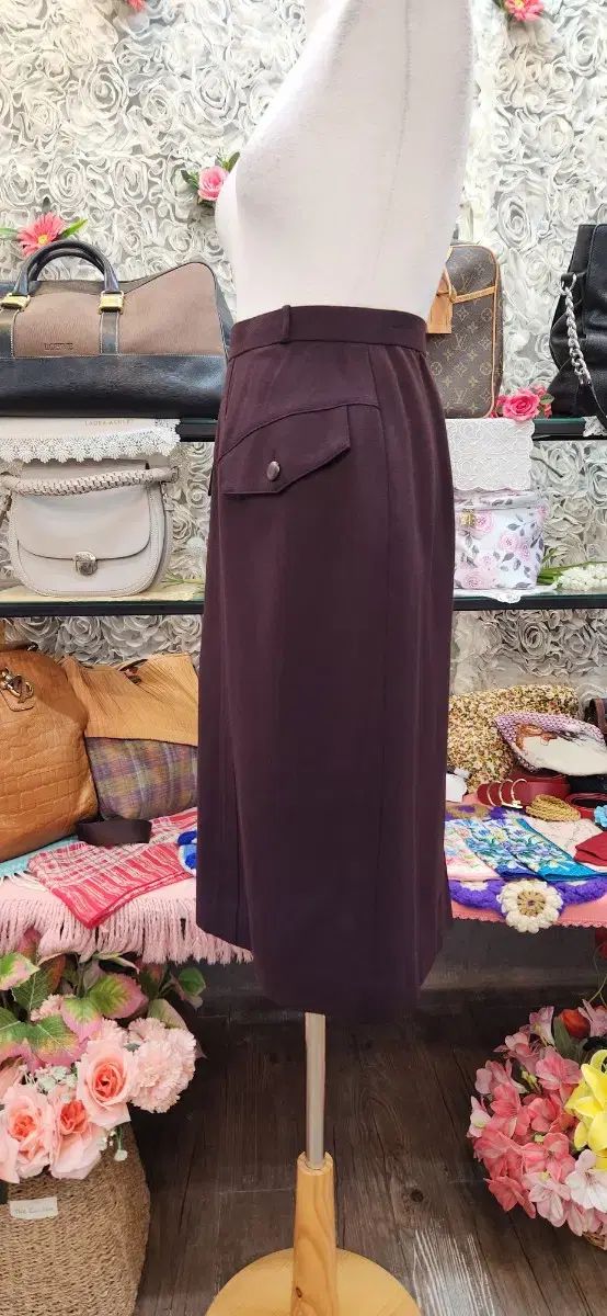 クリスチャンディオール ウール ロング丈スカート 26 27