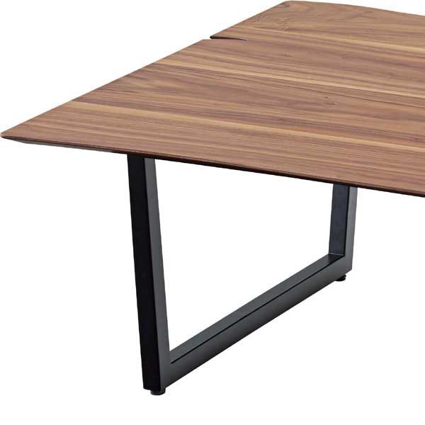 天然木化粧繊維板の座卓 センターテーブル 約W180×D80×H36cm No.94 ウォルナット MARWIL-DEMENAGEMENTS_CH