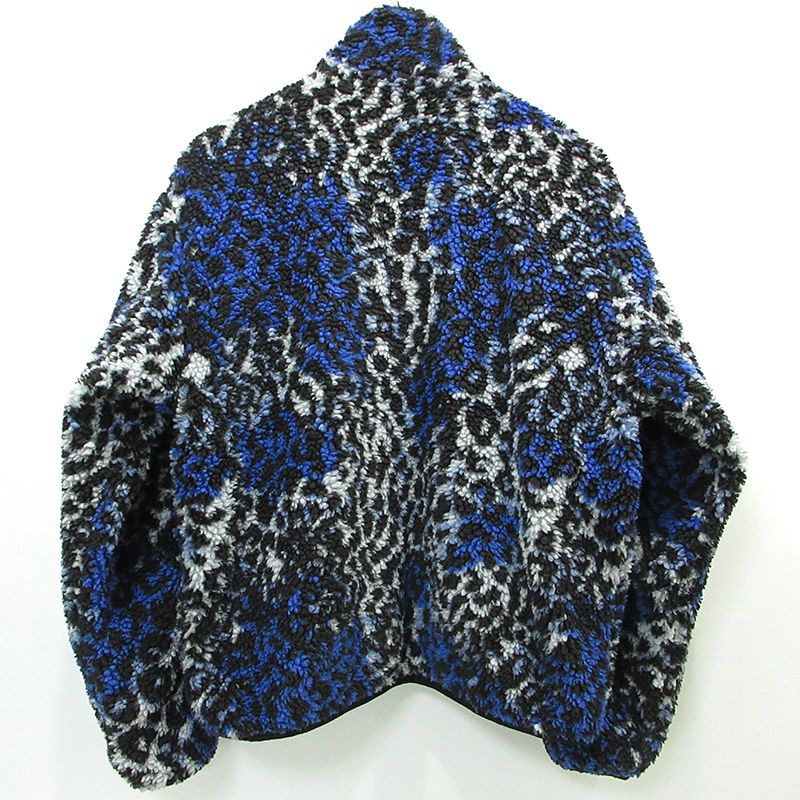 三重本店 STUSSY ステューシー リバーシブル フリースジャケット SHERPA REVERSIBLE JACKET 118529 ブルー×ブラック サイズ M 95
