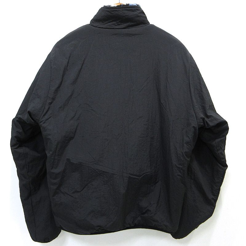 三重本店 STUSSY ステューシー リバーシブル フリースジャケット SHERPA REVERSIBLE JACKET 118529 ブルー×ブラック サイズ M 95 KANDAIZUMI_COM