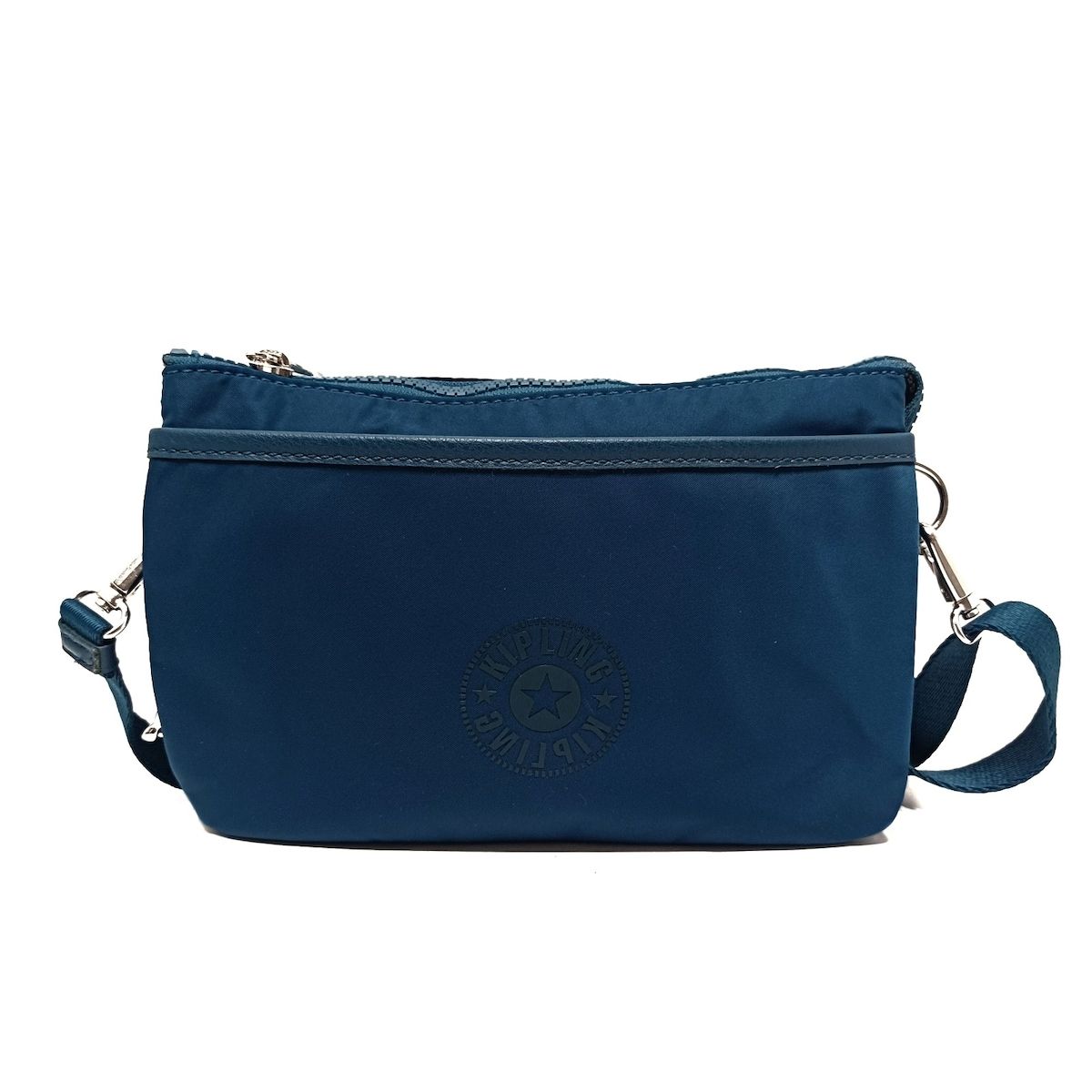 Kipling キプリング ショルダーバッグ - ブルーグリーン ミニバッグ ストラップ着脱可