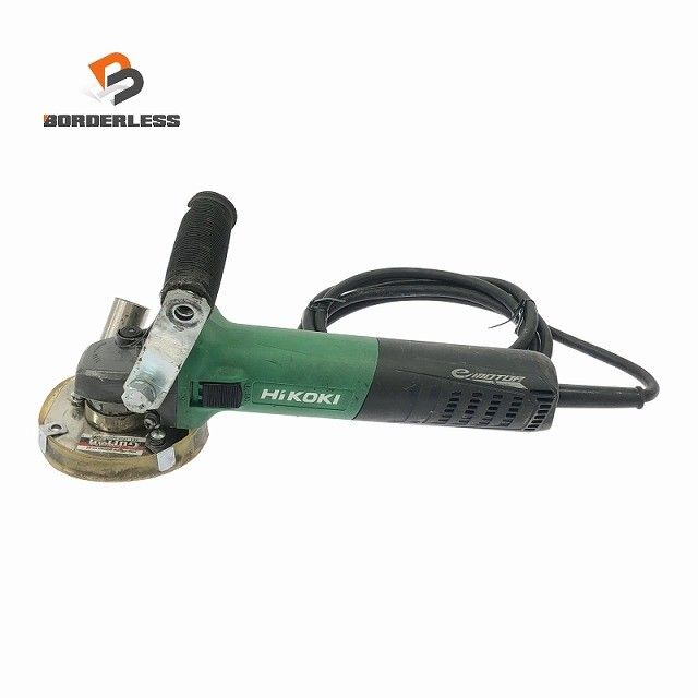 品 HIKOKI ハイコーキ 100 mm 電子ディスクグラインダ G 10 YE 2 紅蓮 集じんカバー付き 電動工具 研磨 研削117741