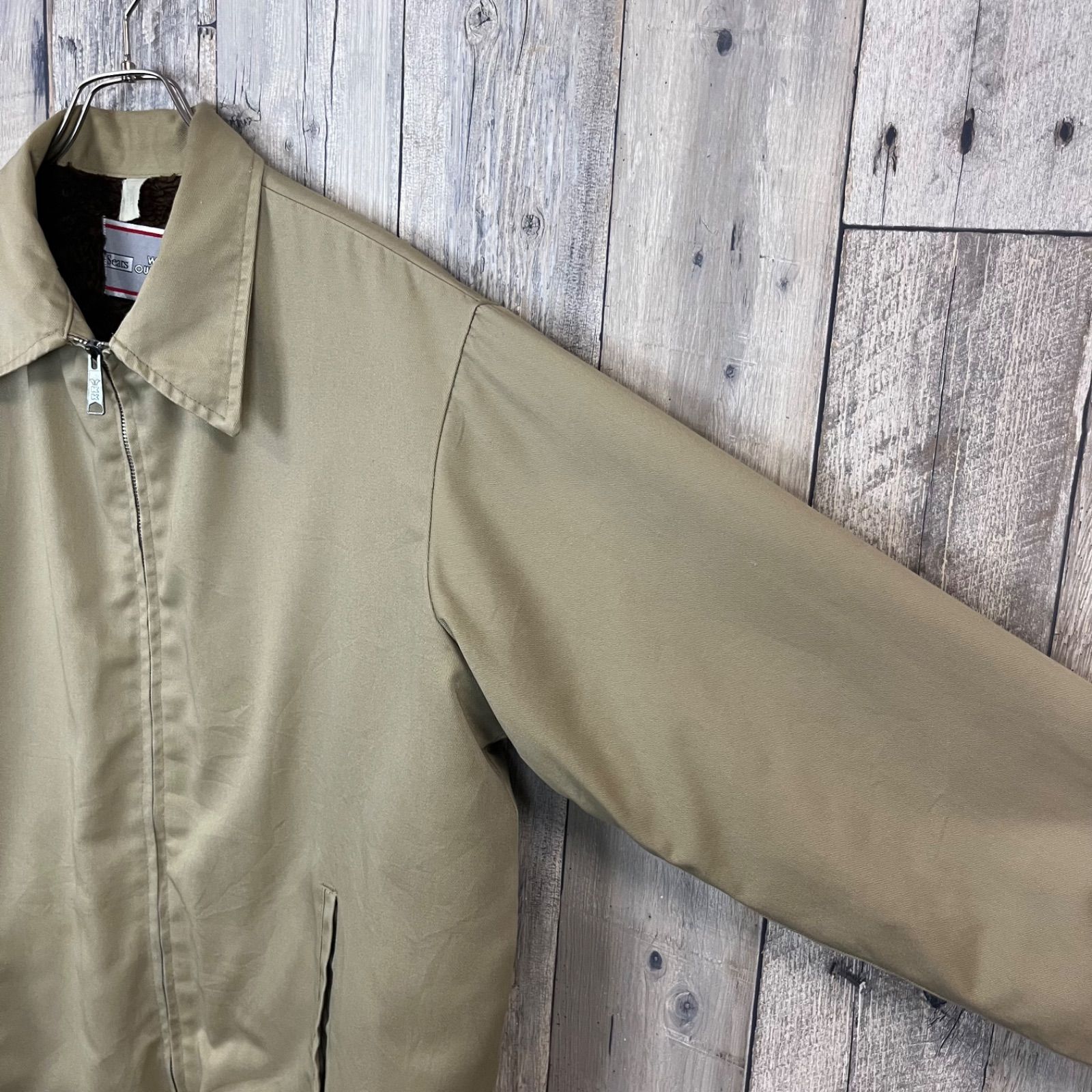 OLD Sears WORK OUTERWEAR 70s シアーズ 米国製 裏地 ファー スイング 