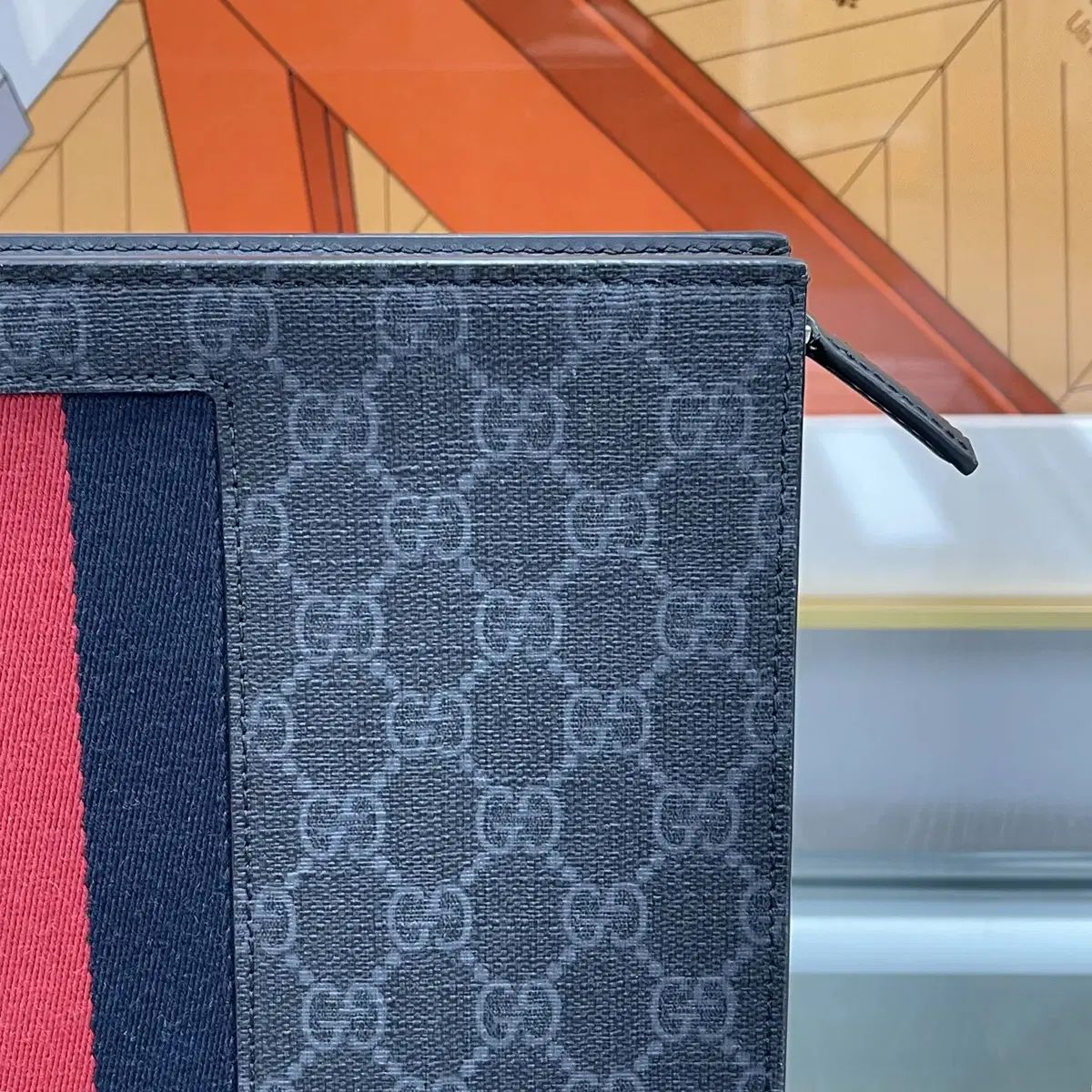 クラッチバッグ 3本線