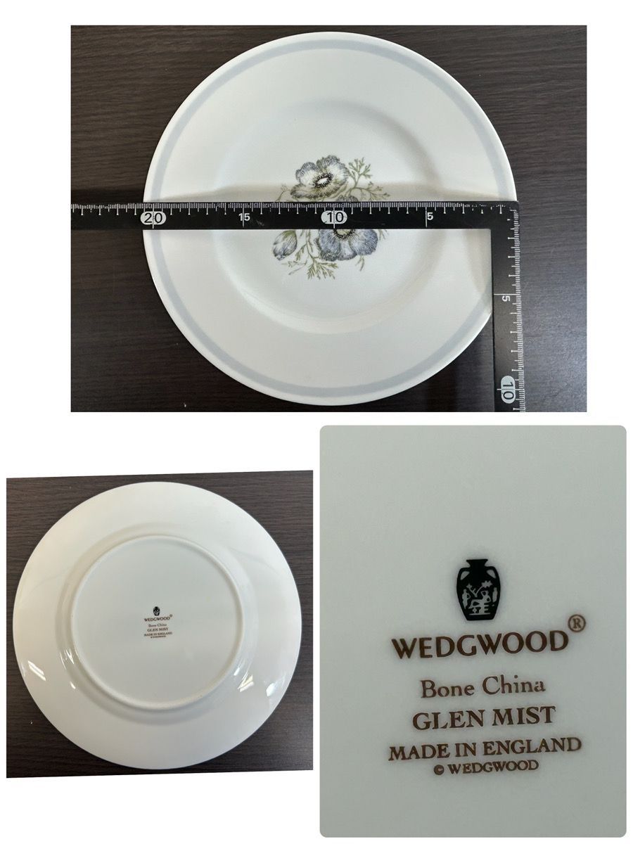 11745-062 WEDGWOOD ウェッジウッド スージークーパーデザイン GLEN MIST グレンミスト プレート3種 5枚 ATMAENTERPRISE_COM