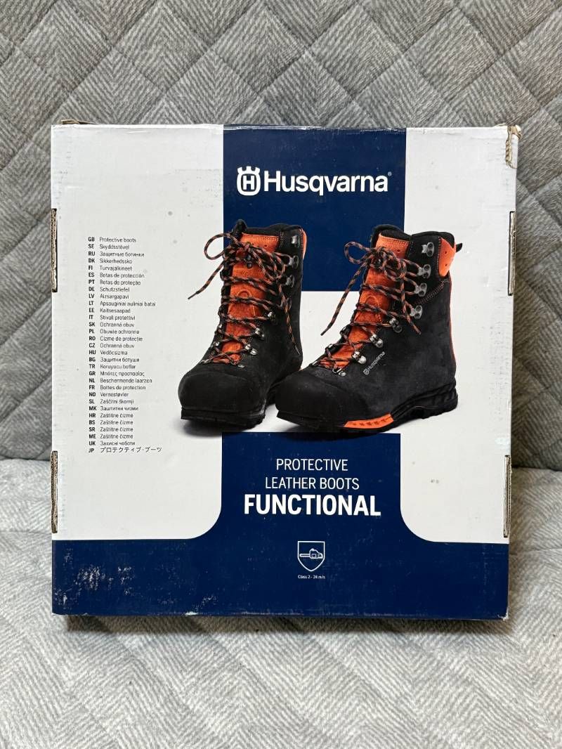 ! ハスクバーナ プロテクティブ レザーブーツ ファンクショナル 安全靴 EU39