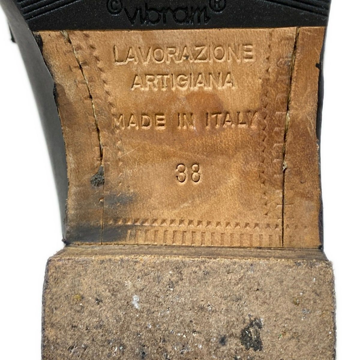  Ducal デュカル ローファー 38 レディース - 黒×白 アウトソール張替済 レザー ローファー 革靴 靴