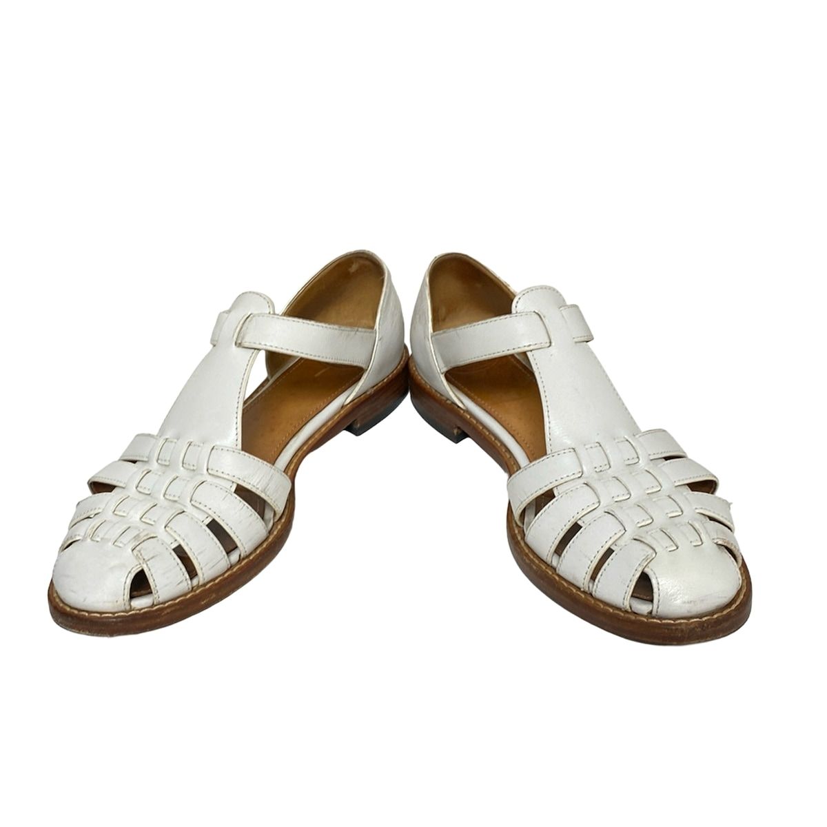 Church s チャーチ シューズ 371 2 レディース - 白 アウトソール張替済 レザー