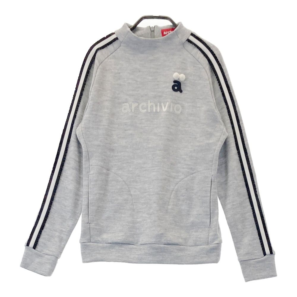 サイズ：36 ARCHIVIO アルチビオ ウール混 モックネック長袖ニット