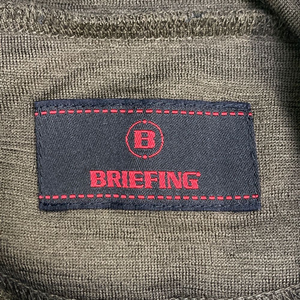 サイズ L BRIEFING GOLF ブリーフィング タートルネック 長袖ニットセーター カーキ系 240101549818 ゴルフウェア メンズ ストスト LLC-HASEGAWATOSO_COM