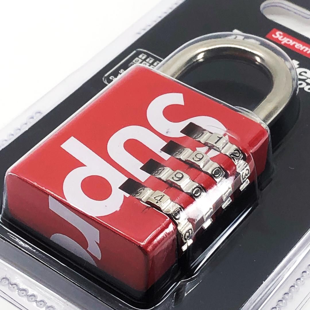  パッケージ有り SUPREME シュプリーム MASTER LOCK 南京錠 メタル レッド シルバー その他 小物