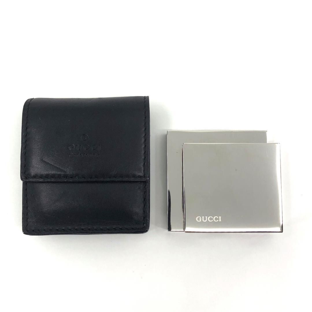 美品・電池交換済・レザーケース付】GUCCI グッチ／トラベルクロック