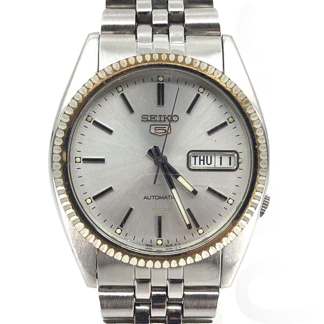 SEIKO セイコー セイコー5 フルーテッドベゼル 7S26-3110 自動巻き ステンレス シルバー