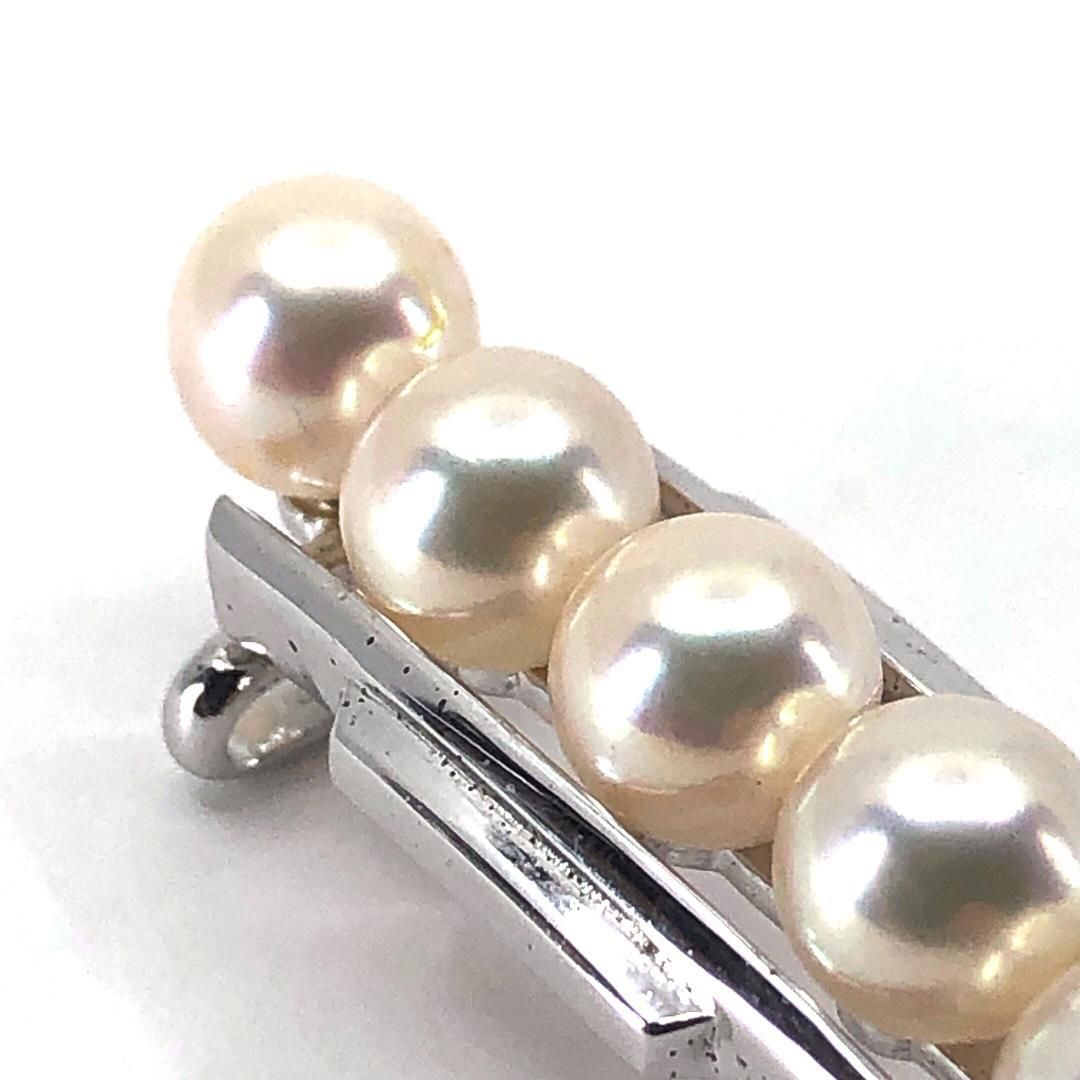 MIKIMOTO ミキモト アコヤパール 真珠 帯留め シルバー 帯紐付き アコヤパール SV925 パールホワイト シルバー MERCADOAVALIA_COM_BR