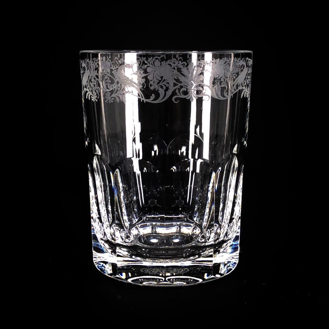 希少・美品】Baccarat バカラ／キリンコレクターズ 鳥草花柄 ロック