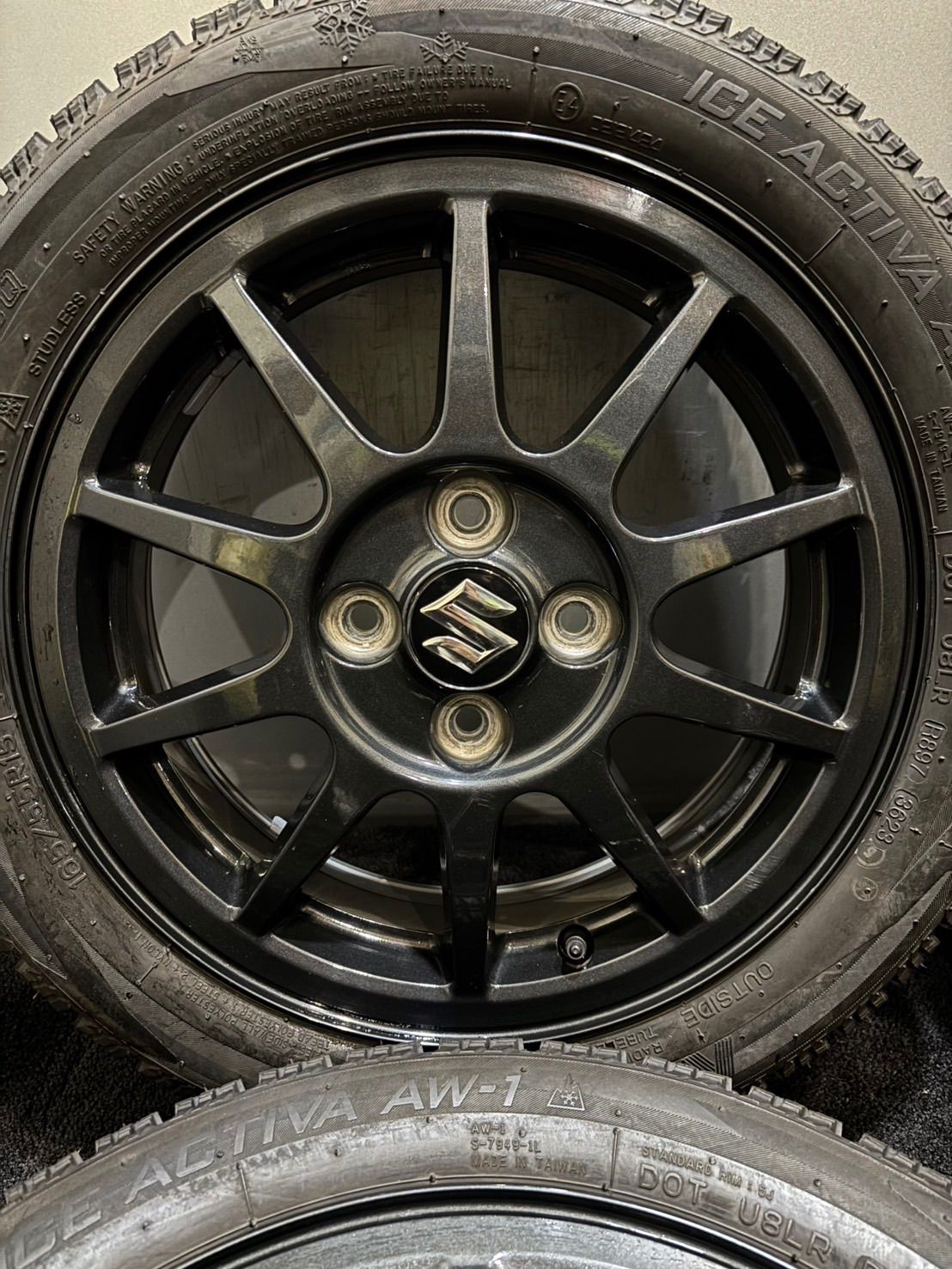 165 55 R 15 NANKANG ICE ACTIVA AW 1 23年 スズキ アルトワークス 15インチ 5 J 45 100 4 H スタッドレス 4本 スペーシア 南1 K 522