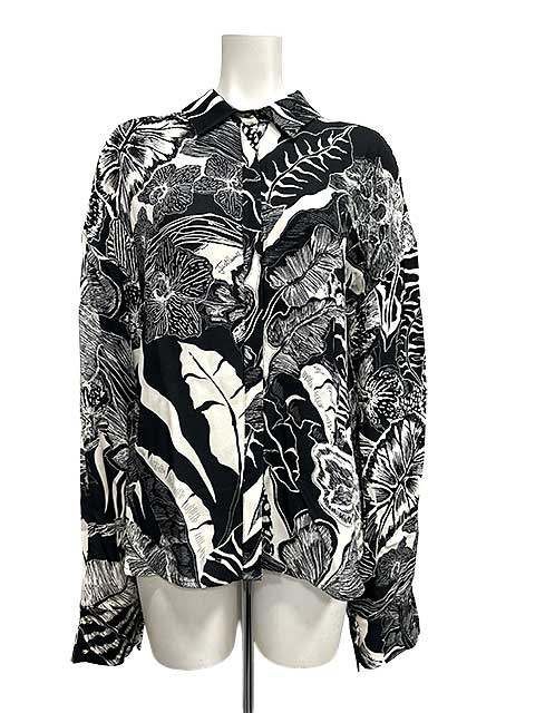 justcavalli ジャストカヴァリ トップス ブラウス 総柄 44 レディース＿S26＿セルモアから ＿s-0827-r26