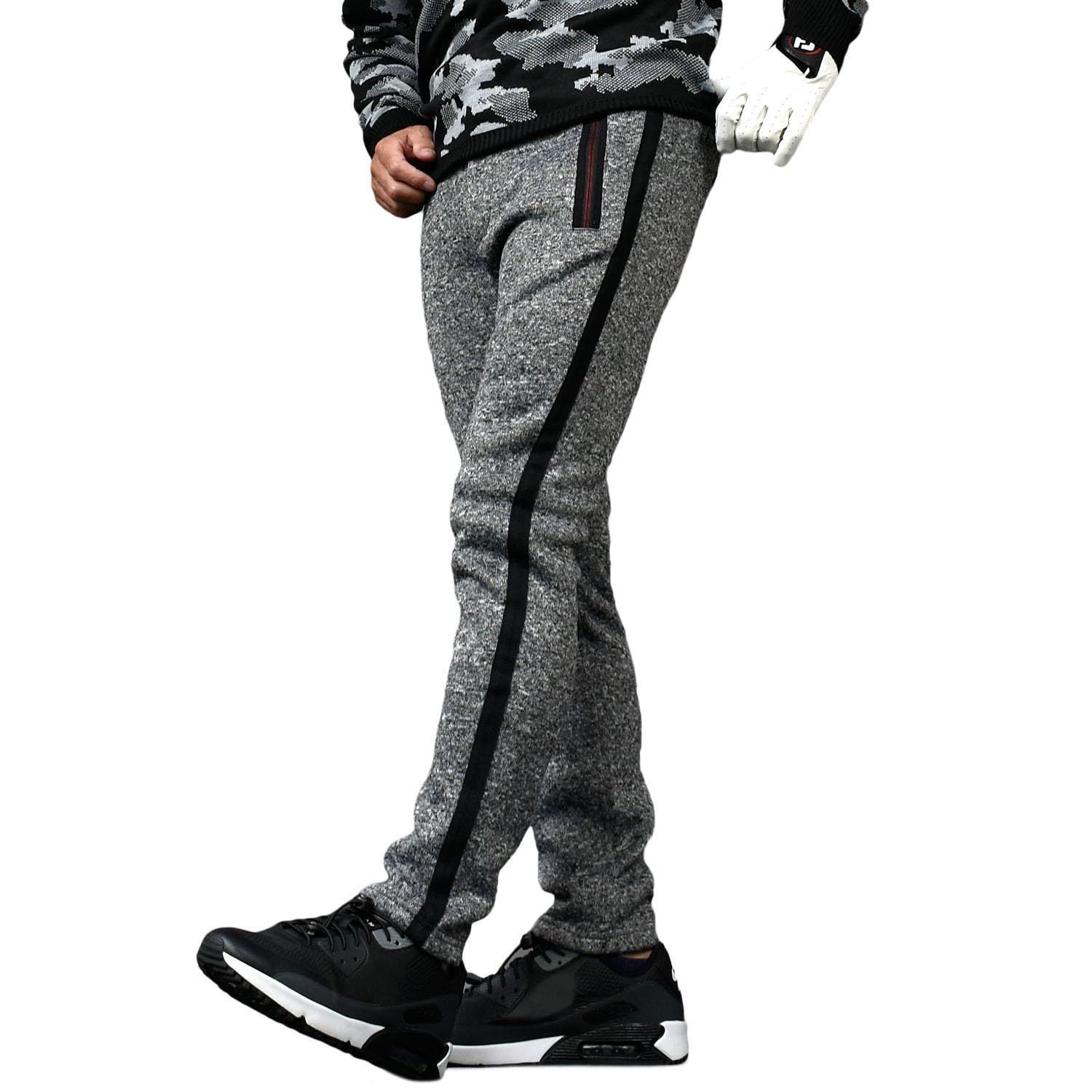 ズボン ゴルフパンツ 暖かい 秋 ニット スライバー テーパード 秋冬 冬 大きいサイズ 防寒 裏起毛 ストレッチ パンツ CG-23008ST メンズ ゴルフウェア GOLF コモンゴルフ COMON