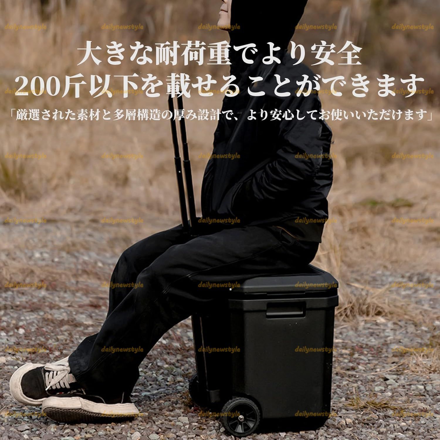 推薦 クーラーボックス キャスター付き大容量38 L 保冷ボックス アウトドア キャンプ用品 車載冷蔵庫 ポータブル冷蔵庫 おしゃれ 48時間保冷 保温保冷両用 クーラーバッグ 小型 キャンプ クーラーBOX 釣り用 アイスボックス 食品級PP素材