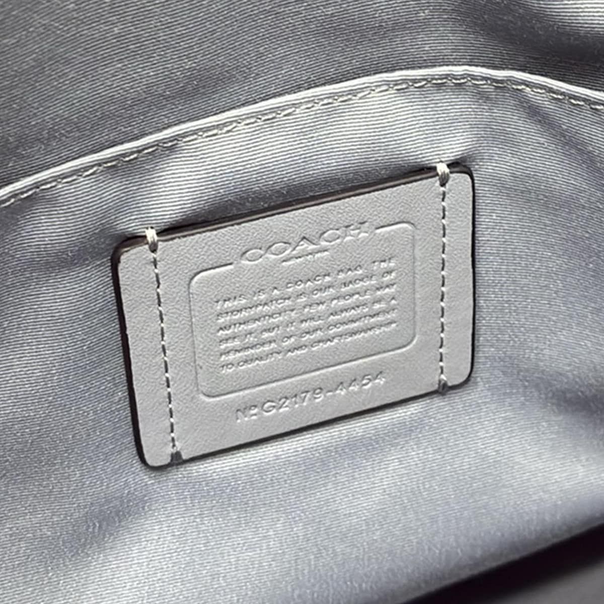 COACH(コーチ) トートバッグ ジップ トップ トート 4454 ブルーグレー