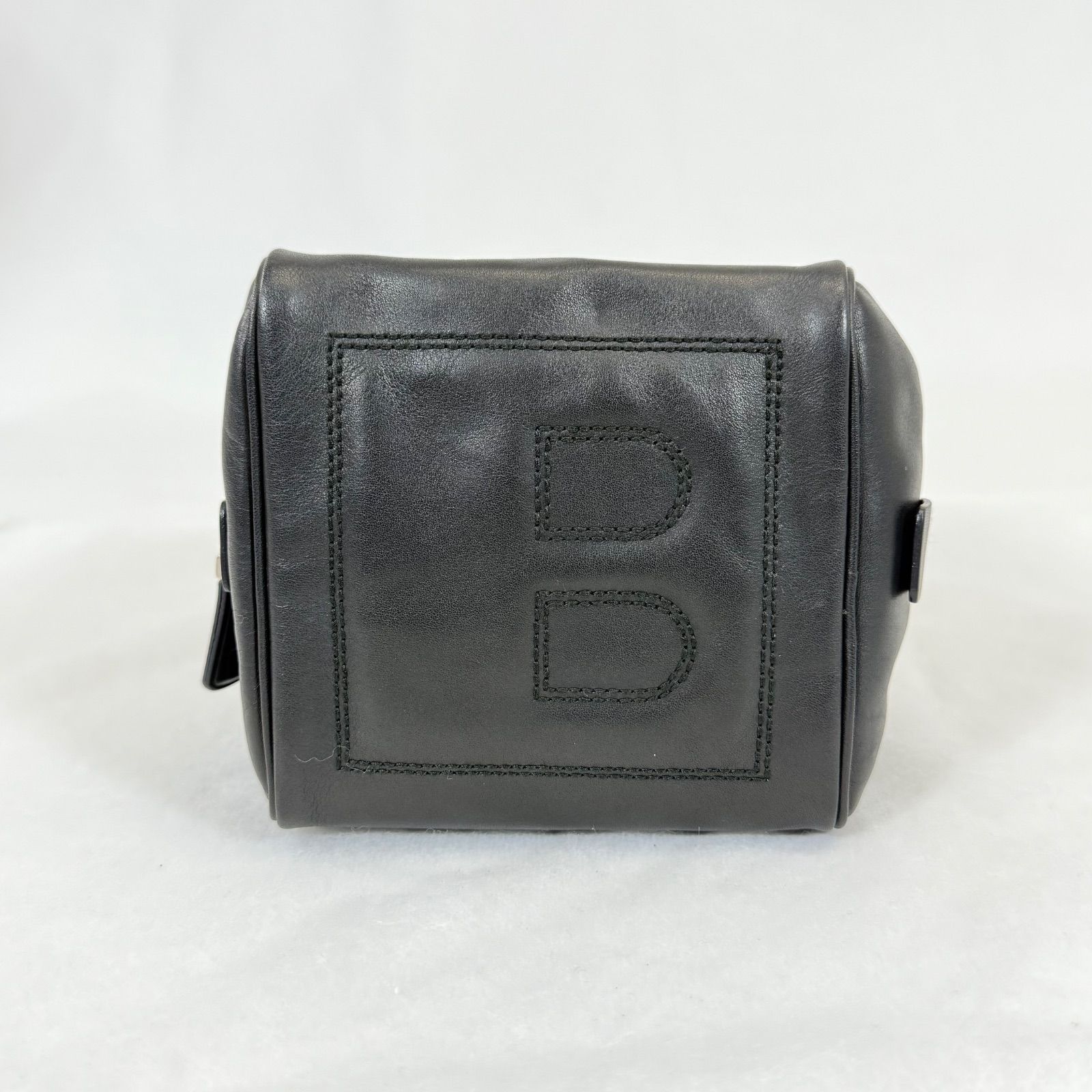 美品】 Bally バリー レザー 本革 スクエア ミニハンドバッグ