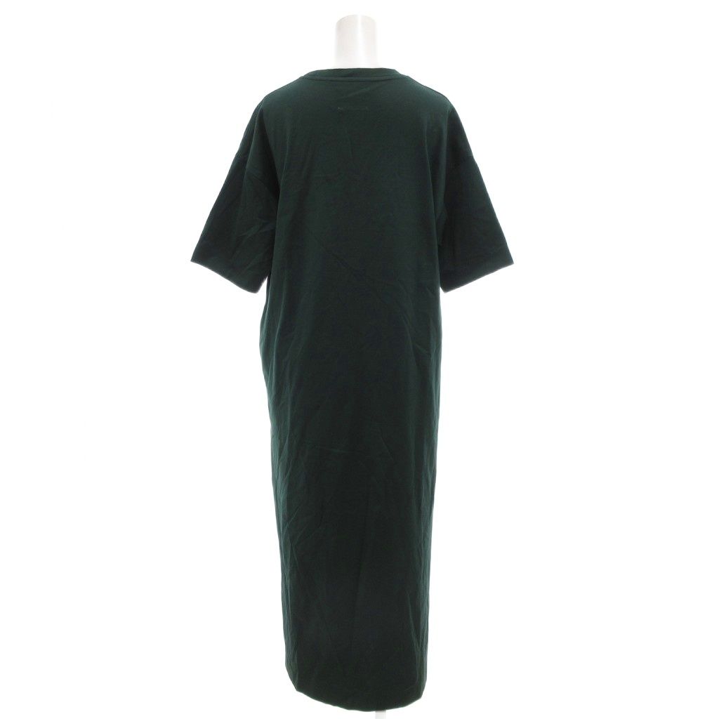 スローン SLOANE 5分袖カットソーワンピース 半袖 1 クルーネック 緑 グリーン SL6S-348 GV GY19