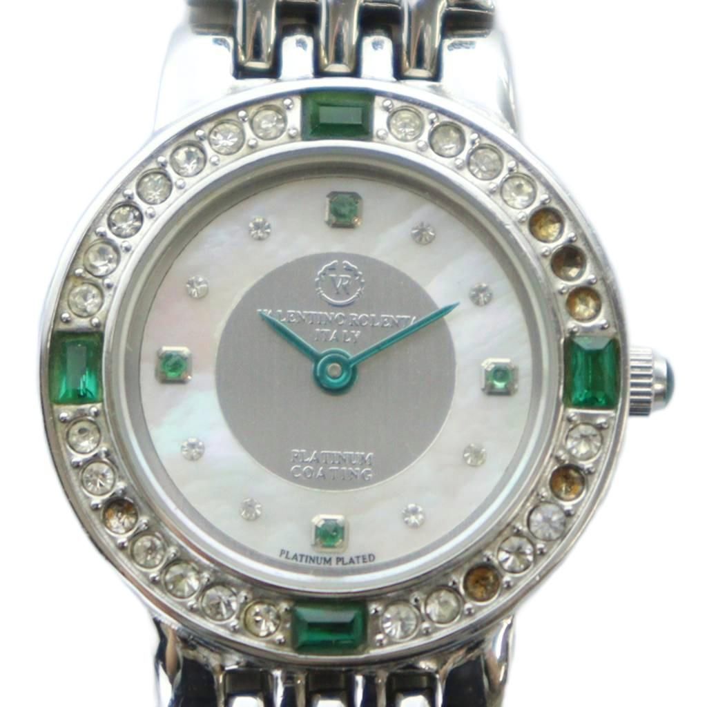 バレンチノ ロレンタ VALENTINO ROLENTA VR-1111 腕時計 ウォッチ クォーツ シェル文字盤 ロゴ シルバー色 GY11 MQ