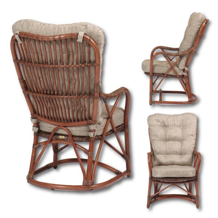 ラタンチェア 座面高40cm