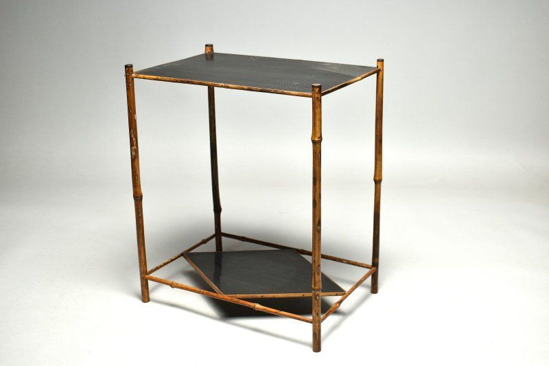 蔵A5229 唐物 斑竹煎茶飾り台 清朝期