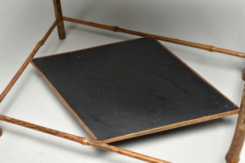 蔵A5229 唐物 斑竹煎茶飾り台 清朝期