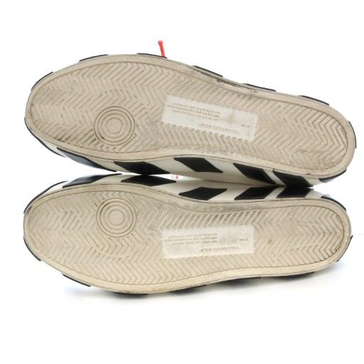 オフホワイト OFF WHITE MID TOP Black ハイカット スニーカー シューズ キャンバス 42 白 ホワイト JS GY 18